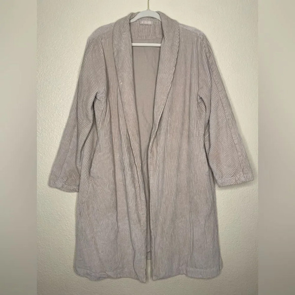 CP Shades Jackets & Blazers - C.P. Shades Marian Long Cotton Corduroy Cardigan Jacket